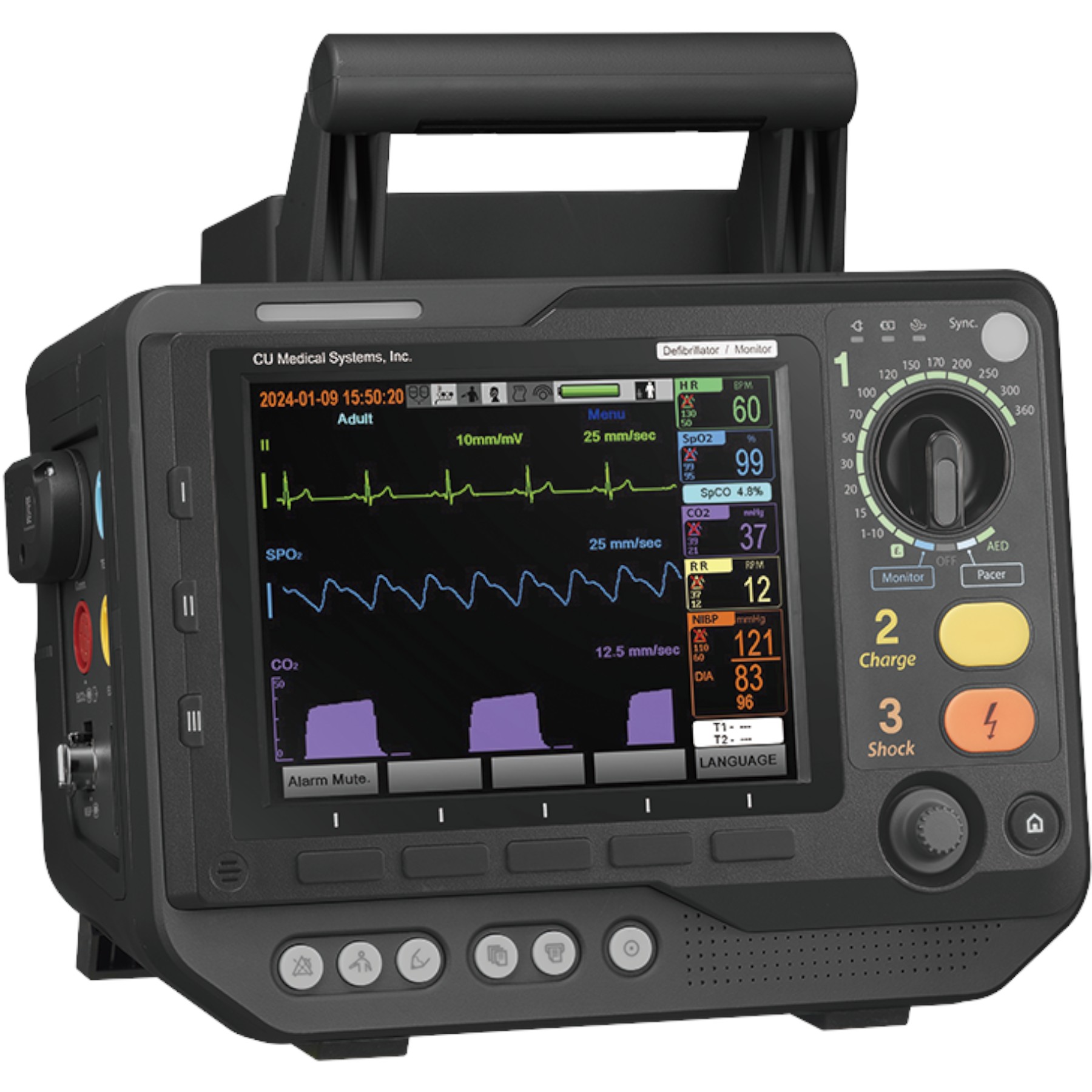 CU Medical Systems Дефібрилятор-монітор CU-RS100 – Finer.ua – Фото 3